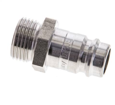 RVS DN 10 Luchtkoppeling Insteeknippel G 3/8 inch Buitendraad
