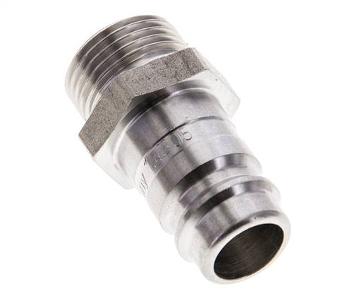 RVS DN 10 Luchtkoppeling Insteeknippel G 3/8 inch Buitendraad