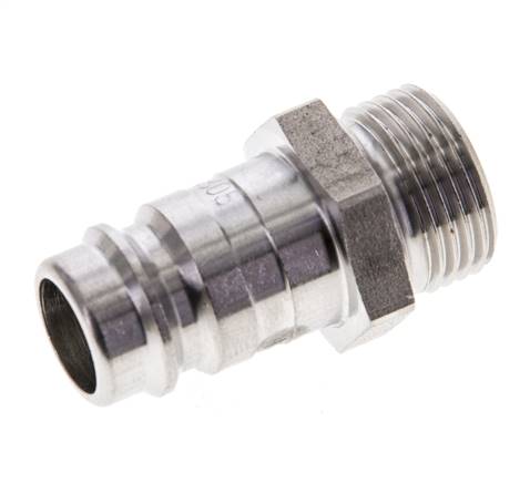 RVS DN 10 Luchtkoppeling Insteeknippel G 3/8 inch Buitendraad