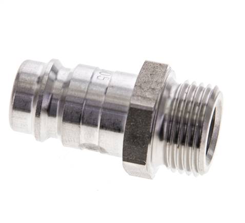 RVS DN 10 Luchtkoppeling Insteeknippel G 3/8 inch Buitendraad