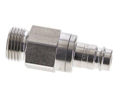 RVS DN 10 Luchtkoppeling Insteeknippel G 1/2 inch Buitendraad Double Shut-Off