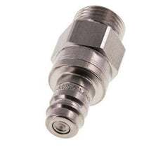 RVS DN 10 Luchtkoppeling Insteeknippel G 1/2 inch Buitendraad Double Shut-Off