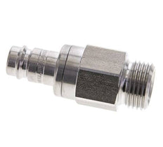RVS DN 10 Luchtkoppeling Insteeknippel G 1/2 inch Buitendraad Double Shut-Off