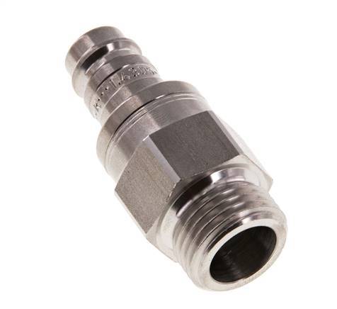 RVS DN 10 Luchtkoppeling Insteeknippel G 1/2 inch Buitendraad Double Shut-Off