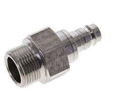 RVS DN 10 Luchtkoppeling Insteeknippel G 3/4 inch Buitendraad Double Shut-Off