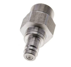 RVS DN 10 Luchtkoppeling Insteeknippel G 3/4 inch Buitendraad Double Shut-Off