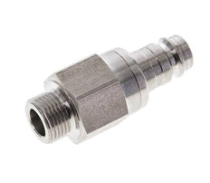RVS DN 10 Luchtkoppeling Insteeknippel G 3/8 inch Buitendraad Double Shut-Off