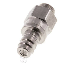 RVS DN 10 Luchtkoppeling Insteeknippel G 3/8 inch Buitendraad Double Shut-Off