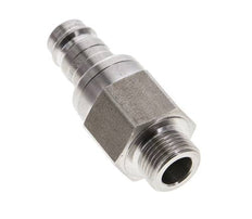 RVS DN 10 Luchtkoppeling Insteeknippel G 3/8 inch Buitendraad Double Shut-Off