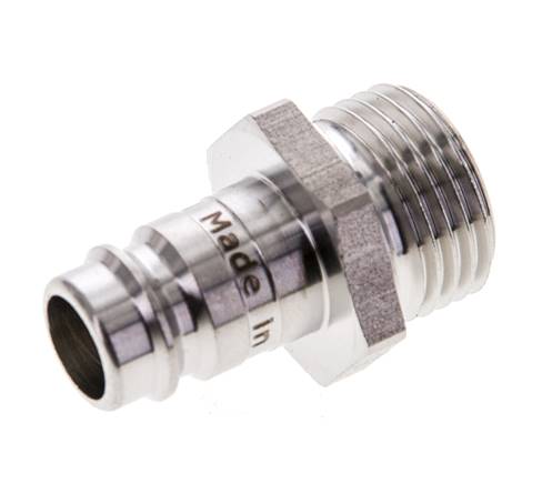 RVS 316L DN 10 Luchtkoppeling Insteeknippel G 1/2 inch Buitendraad