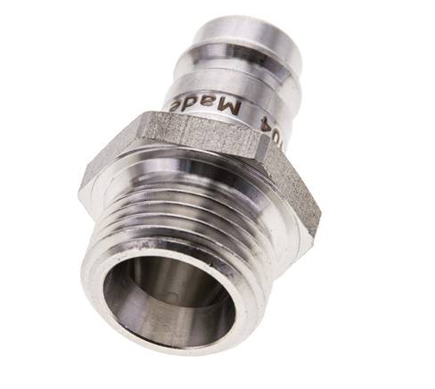 RVS 316L DN 10 Luchtkoppeling Insteeknippel G 1/2 inch Buitendraad