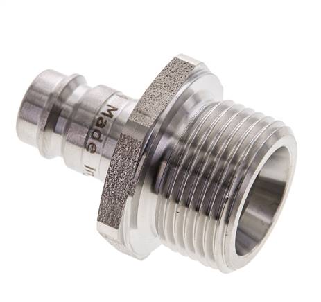 RVS 316L DN 10 Luchtkoppeling Insteeknippel G 3/4 inch Buitendraad