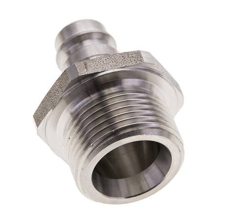 RVS 316L DN 10 Luchtkoppeling Insteeknippel G 3/4 inch Buitendraad