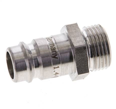 RVS 316L DN 10 Luchtkoppeling Insteeknippel G 3/8 inch Buitendraad