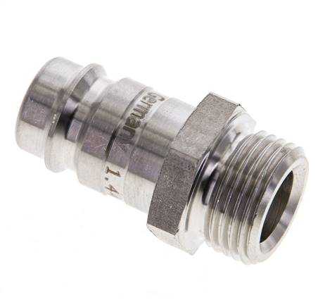 RVS 316L DN 10 Luchtkoppeling Insteeknippel G 3/8 inch Buitendraad
