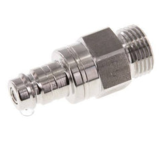 RVS 316L DN 10 Luchtkoppeling Insteeknippel G 1/2 inch Buitendraad Double Shut-Off