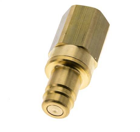 Brass DN 15 Air Coupling Plug G 3/4 inch Female Double Shut-Off