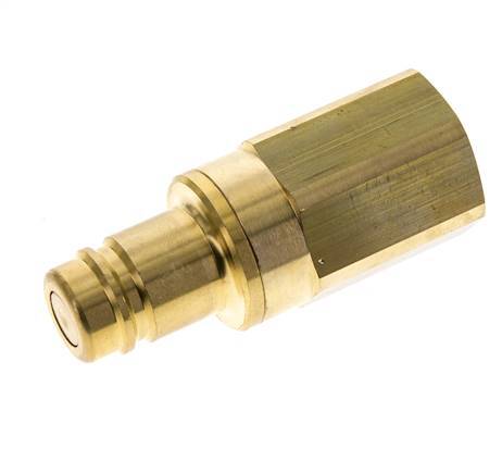 Brass DN 15 Air Coupling Plug G 3/4 inch Female Double Shut-Off