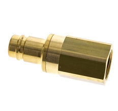 Brass DN 15 Air Coupling Plug G 3/4 inch Female Double Shut-Off