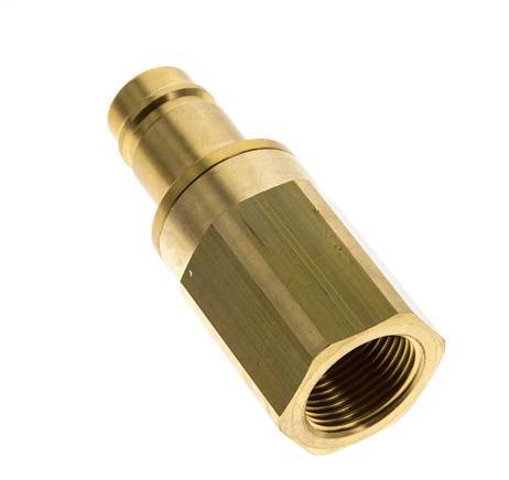 Brass DN 15 Air Coupling Plug G 3/4 inch Female Double Shut-Off