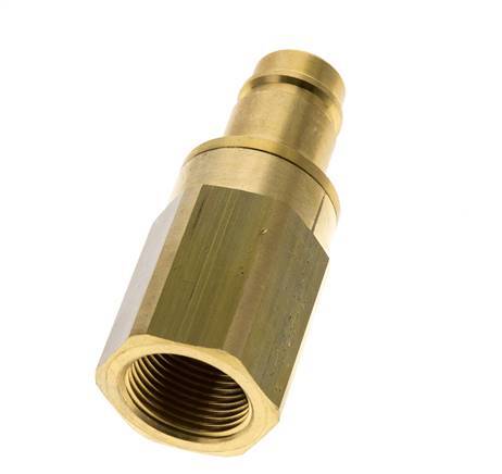 Brass DN 15 Air Coupling Plug G 3/4 inch Female Double Shut-Off