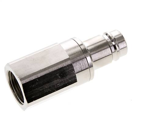 Vernikkeld Messing DN 15 Luchtkoppeling Insteeknippel G 1 inch Binnendraad Double Shut-Off