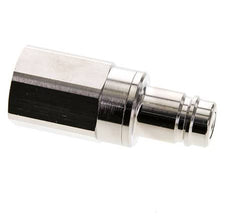 Vernikkeld Messing DN 15 Luchtkoppeling Insteeknippel G 1 inch Binnendraad Double Shut-Off