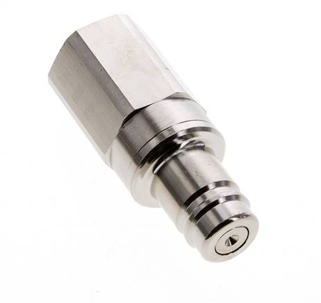 Vernikkeld Messing DN 15 Luchtkoppeling Insteeknippel G 1 inch Binnendraad Double Shut-Off