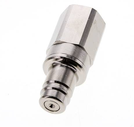 Vernikkeld Messing DN 15 Luchtkoppeling Insteeknippel G 1 inch Binnendraad Double Shut-Off