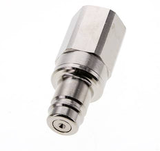 Vernikkeld Messing DN 15 Luchtkoppeling Insteeknippel G 1 inch Binnendraad Double Shut-Off