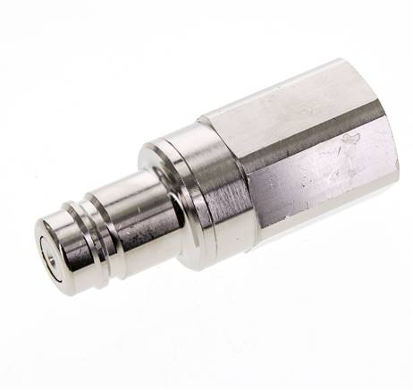 Vernikkeld Messing DN 15 Luchtkoppeling Insteeknippel G 1 inch Binnendraad Double Shut-Off