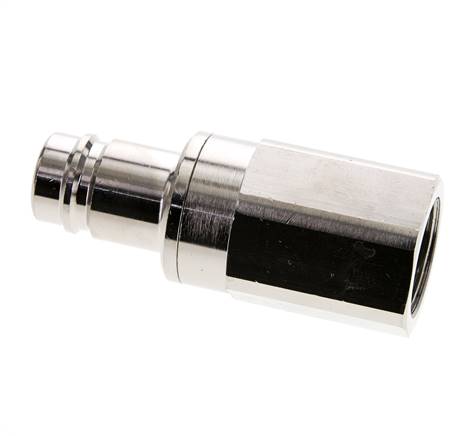 Vernikkeld Messing DN 15 Luchtkoppeling Insteeknippel G 1 inch Binnendraad Double Shut-Off