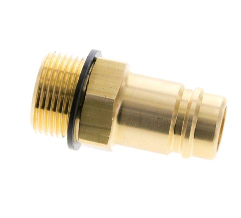 Messing DN 15 Luchtkoppeling Insteeknippel G 3/4 inch Buitendraad
