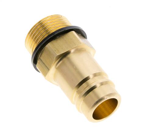 Messing DN 15 Luchtkoppeling Insteeknippel G 3/4 inch Buitendraad