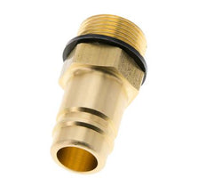Messing DN 15 Luchtkoppeling Insteeknippel G 3/4 inch Buitendraad