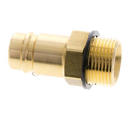 Messing DN 15 Luchtkoppeling Insteeknippel G 3/4 inch Buitendraad
