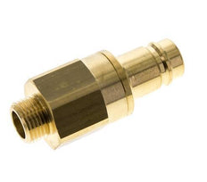 Brass DN 15 Air Coupling Plug G 1/2 inch Male Double Shut-Off