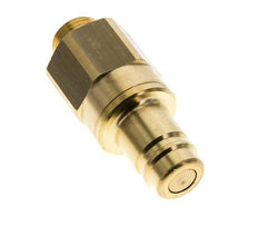 Brass DN 15 Air Coupling Plug G 1/2 inch Male Double Shut-Off