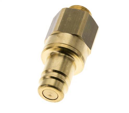 Brass DN 15 Air Coupling Plug G 1/2 inch Male Double Shut-Off