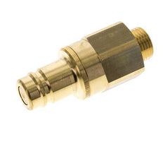 Brass DN 15 Air Coupling Plug G 1/2 inch Male Double Shut-Off