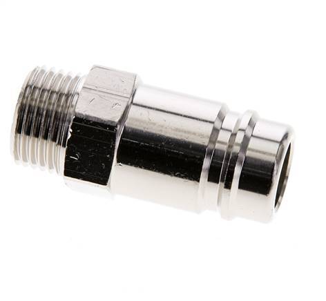 Nickel-plated Brass DN 15 Air Coupling Plug G 1/2 inch Male