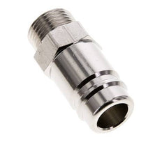 Nickel-plated Brass DN 15 Air Coupling Plug G 1/2 inch Male