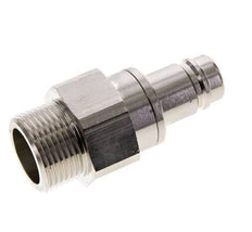 Nickel-plated Brass DN 15 Air Coupling Plug G 1 inch Male Double Shut-Off