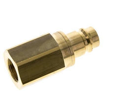 Brass DN 19 Air Coupling Plug G 3/4 inch Female Double Shut-Off