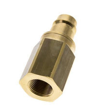 Brass DN 19 Air Coupling Plug G 3/4 inch Female Double Shut-Off