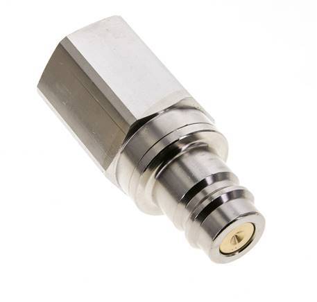 Nickel-plated Brass DN 19 Air Coupling Plug G 1 inch Female Double Shut-Off