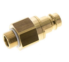 Brass DN 19 Air Coupling Plug G 3/4 inch Male Double Shut-Off