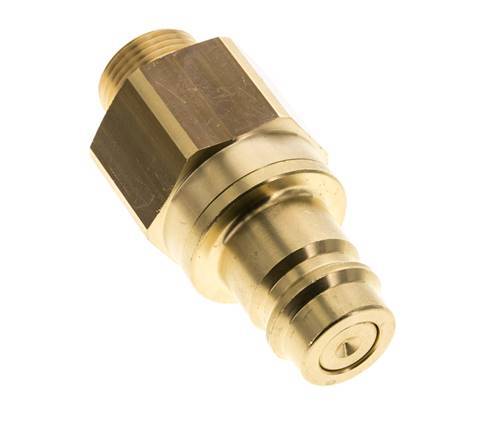 Brass DN 19 Air Coupling Plug G 3/4 inch Male Double Shut-Off