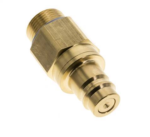 Brass DN 19 Air Coupling Plug G 1 inch Male Double Shut-Off