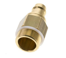 Brass DN 19 Air Coupling Plug G 1 1/4 inch Male Double Shut-Off